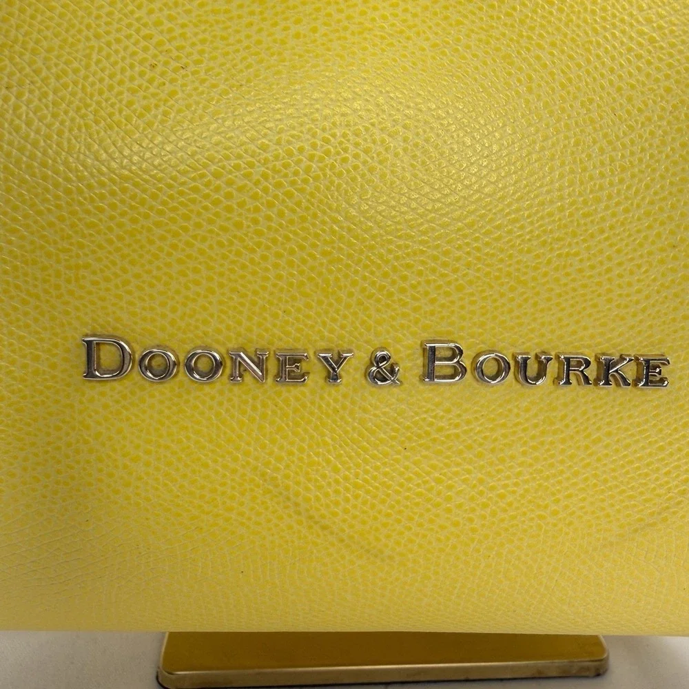 Dooney & Bourke Claremont Miller Yellow‎ Leather Satchel Purse Handbag